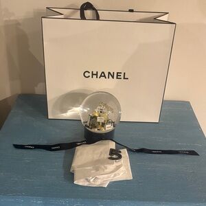 CHANEL Snow Globe with Black and White Accents